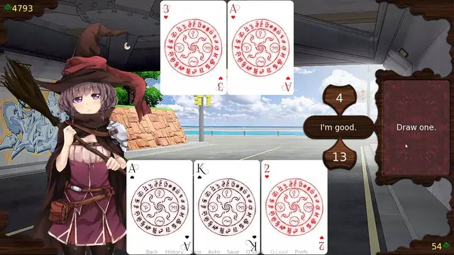 Visual novel gameplay programming