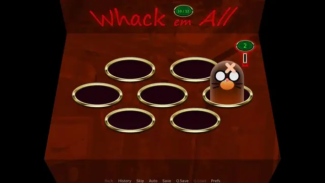 Visual novel user interface programming